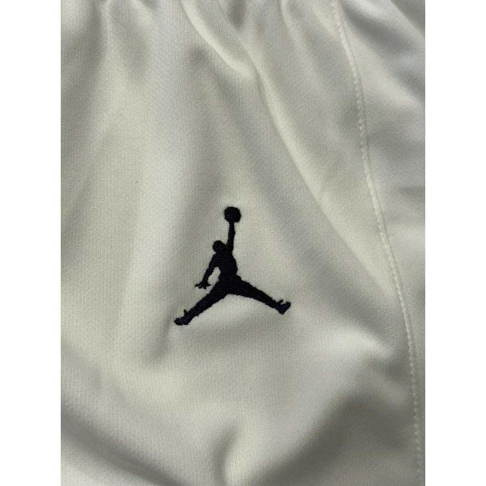 Jordan Stock Overtime Basketball Game Shorts White Navy FQ5375-107 Mens 4XL NWT
